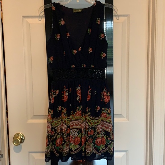 Maude blue floral dress - Picture 3 of 12